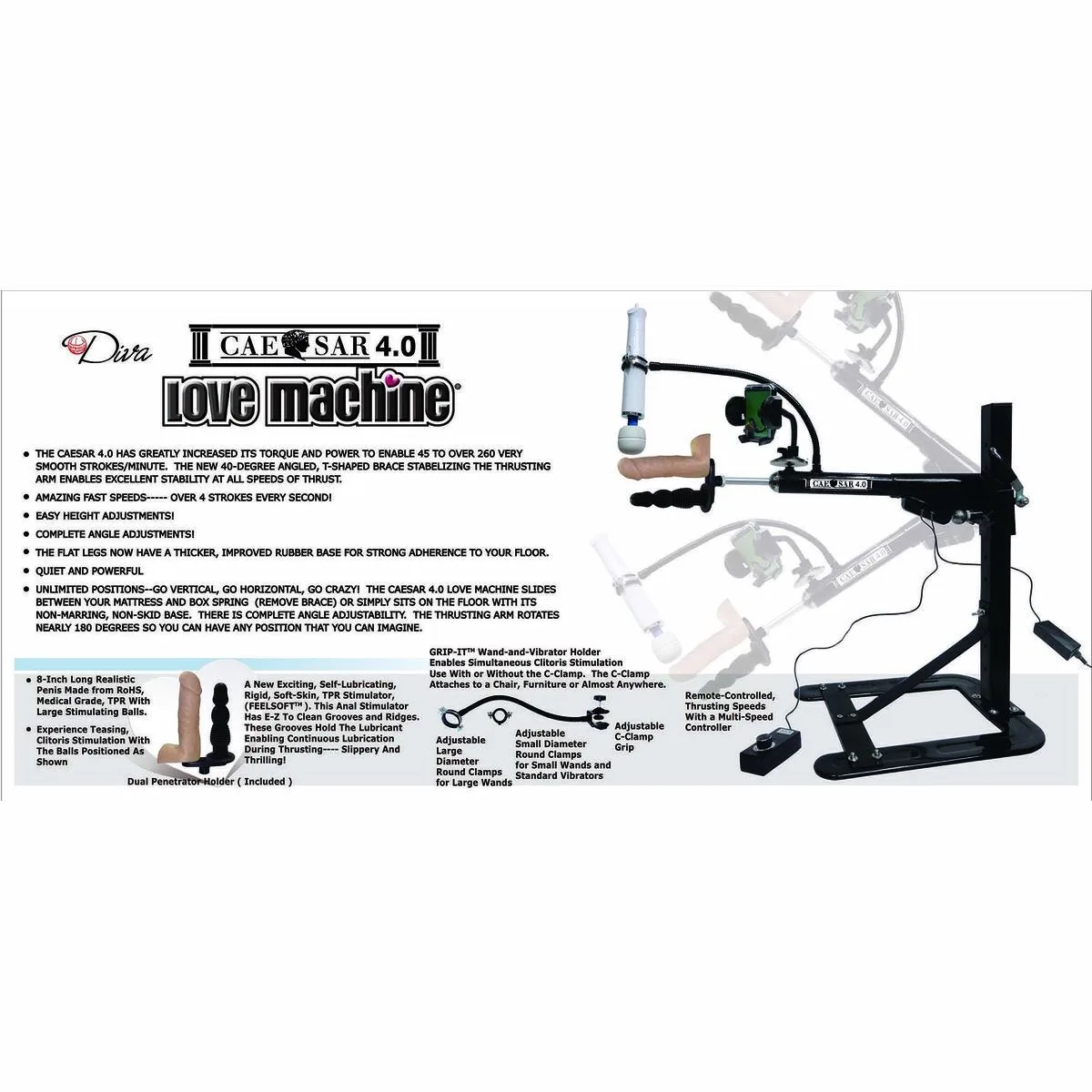 Accessoire erotique diva caesar 4 0 s940003120