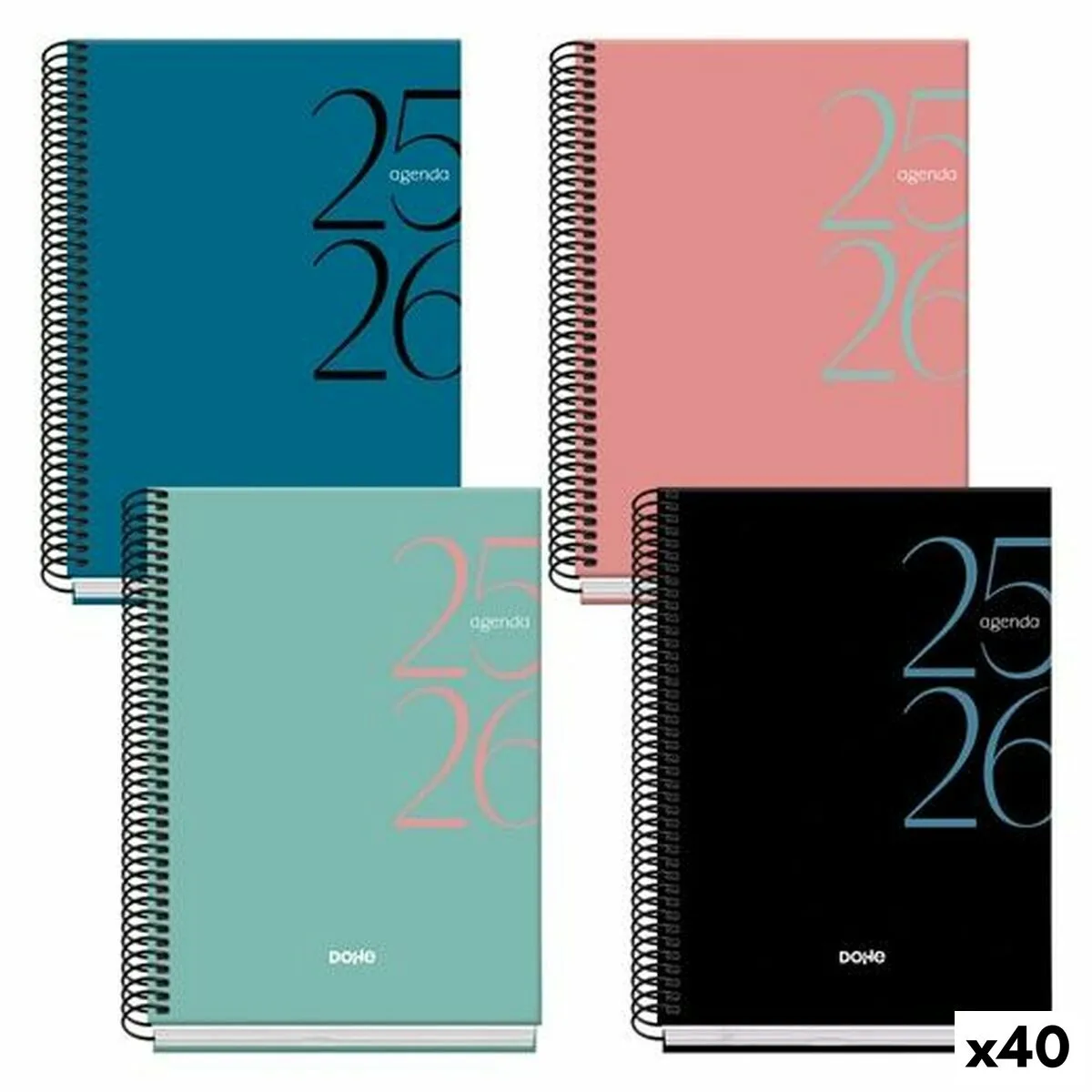 AGENDA DOHE SYSTEM A5 150 X 210 MM 2025-2026 (40 UNIDADES)
