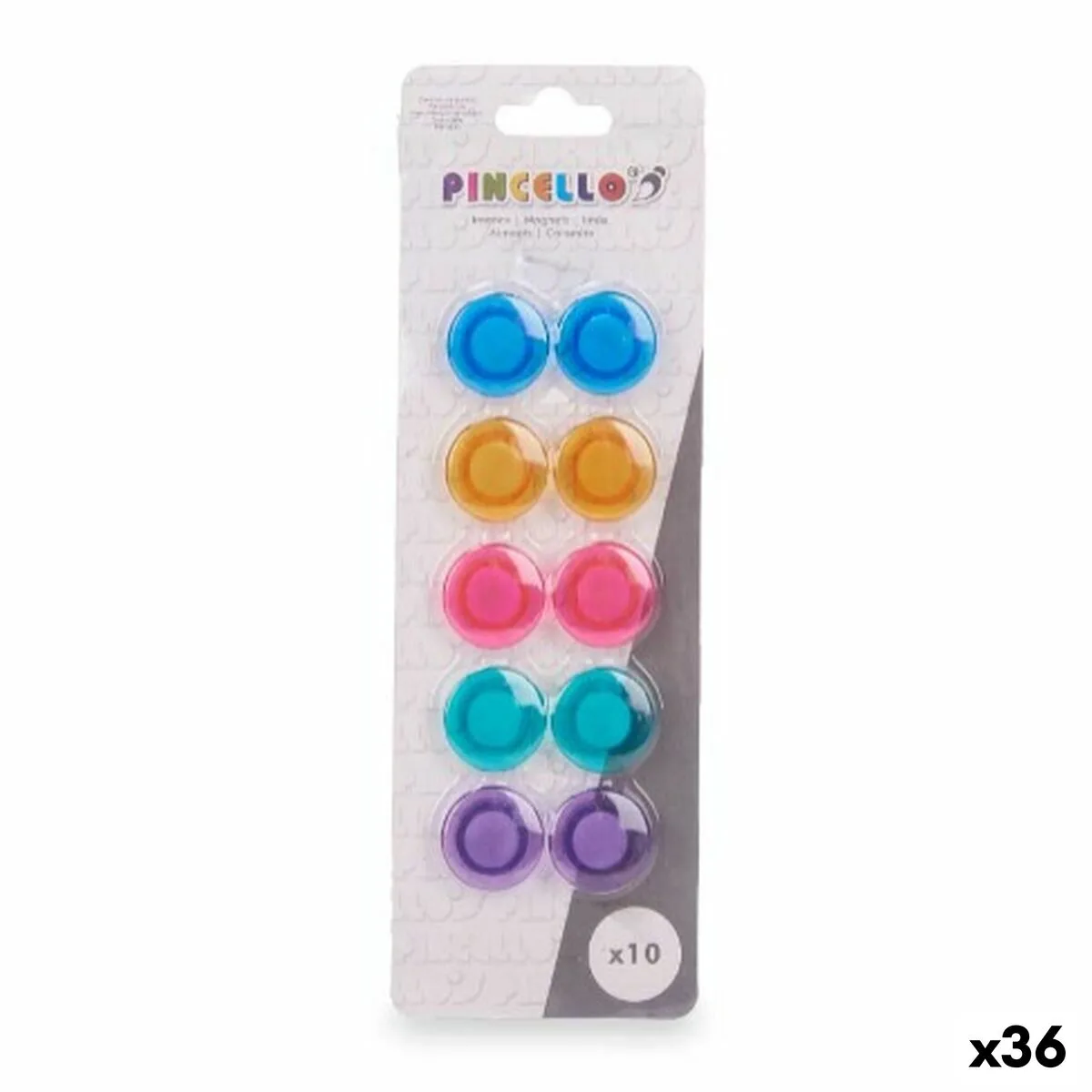 IMANES PINCELLO 404 MULTICOLOR (36 UNIDADES)