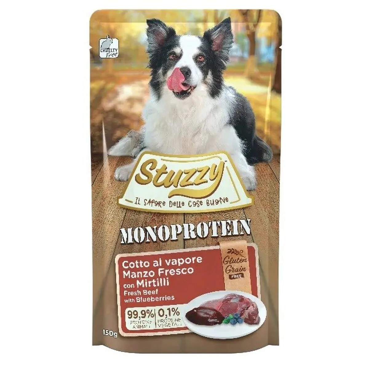 COMIDA HÚMEDA STUZZY CARNE DE VACUNO 150 G