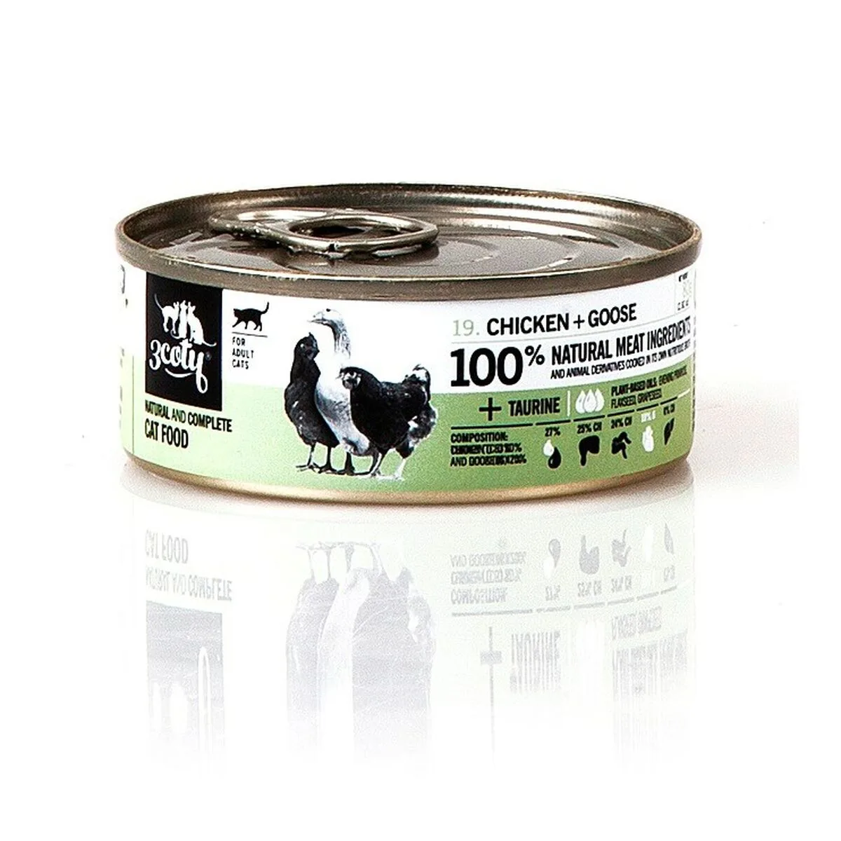 COMIDA PARA GATO 3COTY POLLO 80 G