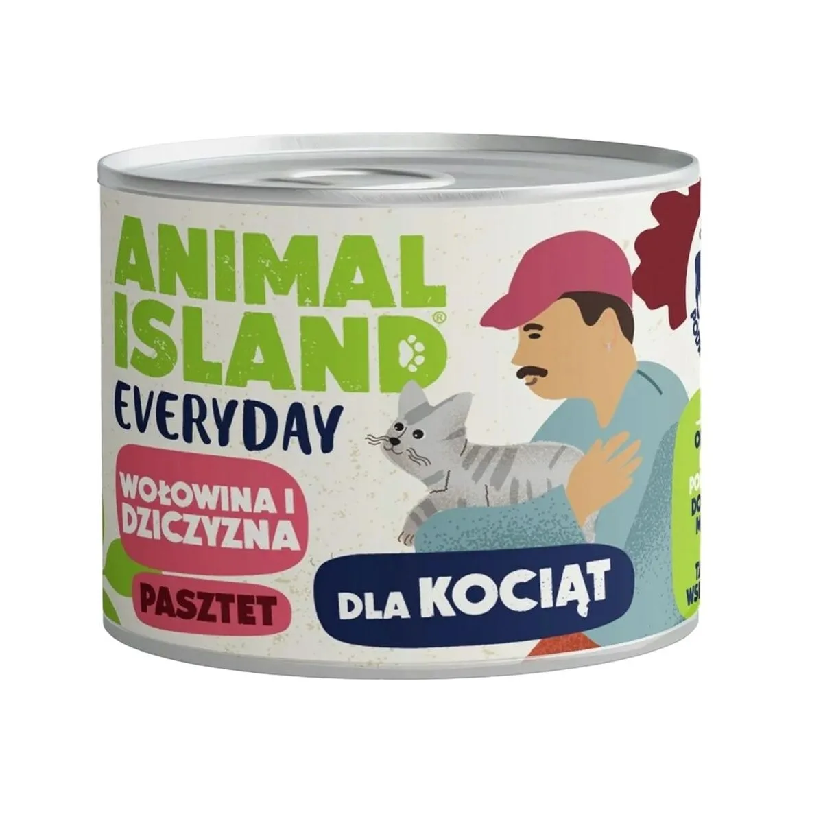 COMIDA PARA GATO ANIMAL ISLAND EVERYDAY BEEF AND GAME FOR KITTENS CARNE DE VACUNO 185 G
