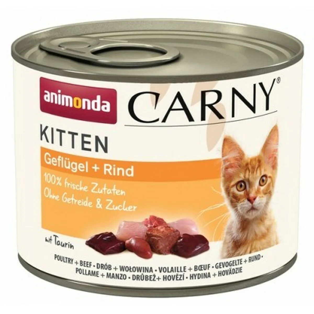 COMIDA PARA GATO ANIMONDA CARNY KITTEN TERNERA AVES 200 G