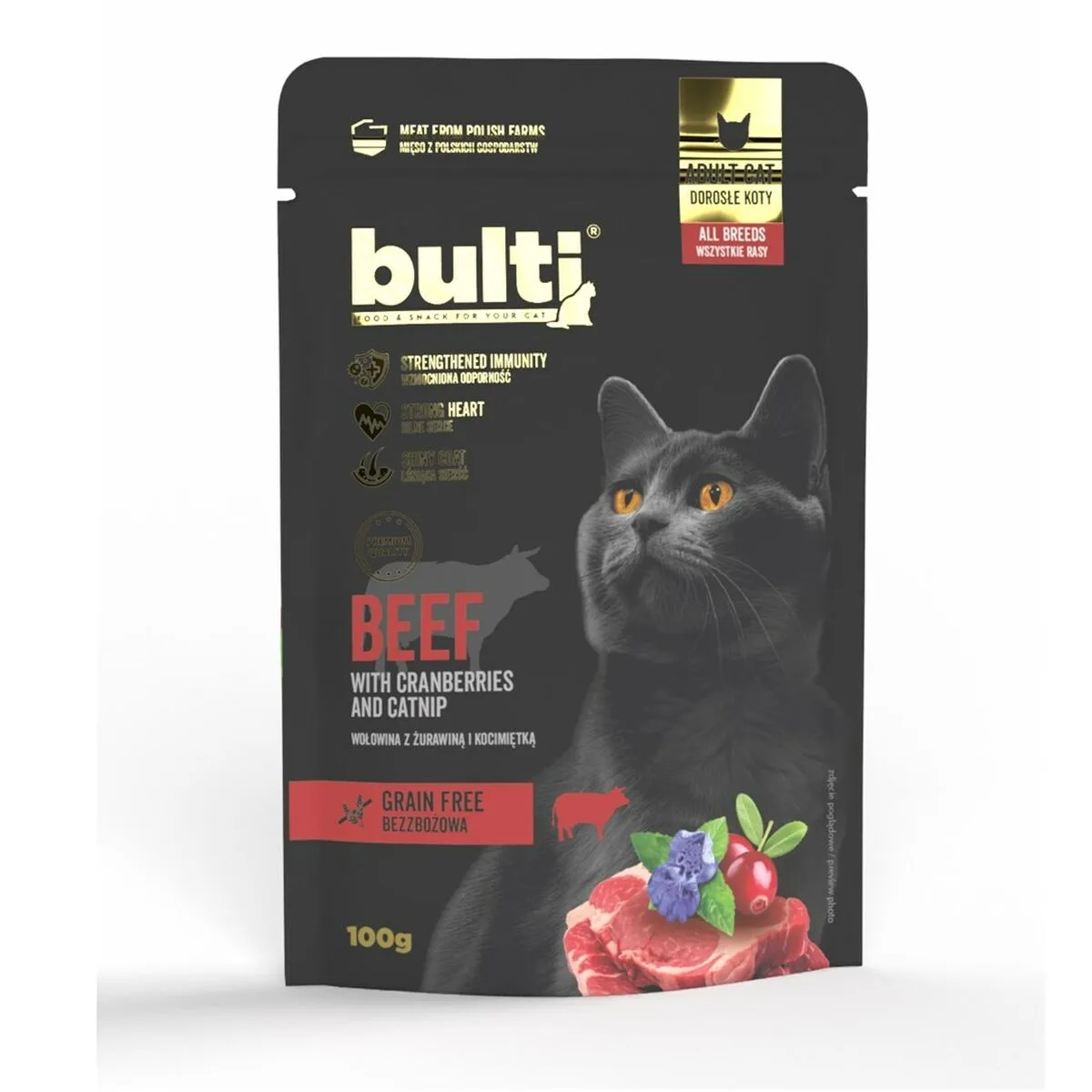 COMIDA PARA GATO BULT CARNE DE VACUNO 100 G