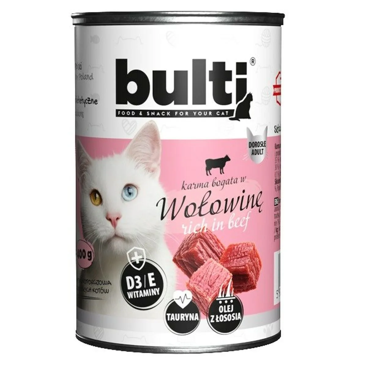COMIDA PARA GATO BULT CARNE DE VACUNO 400 G