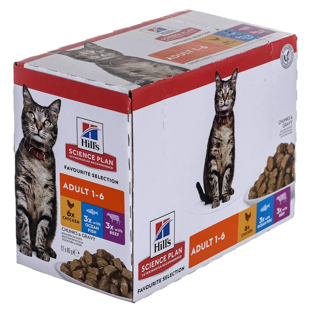 COMIDA PARA GATO HILL'S FELINE ADULT MULTIPACK CLASSIC POLLO PESCADO