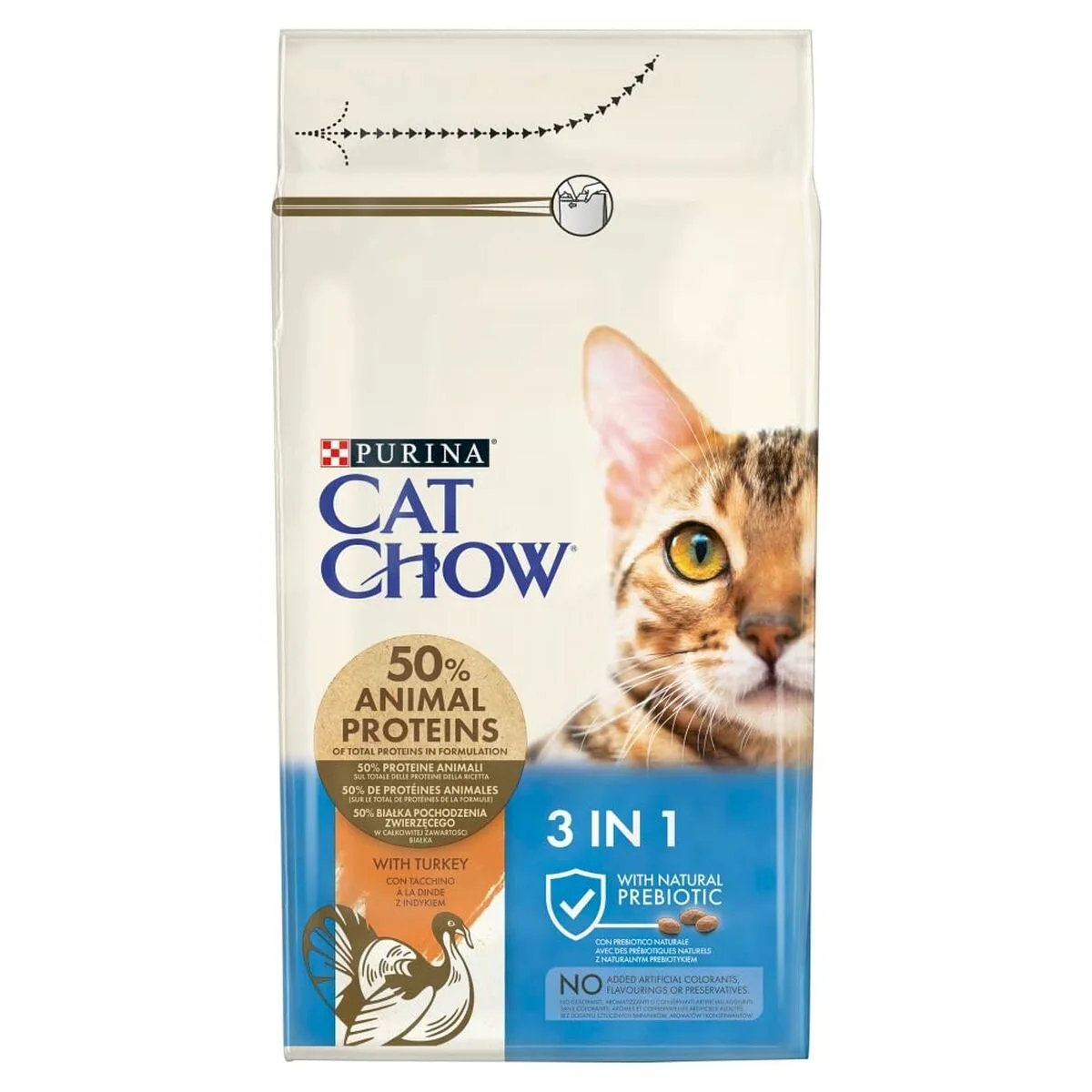 COMIDA PARA GATO PURINA CAT CHOW ADULTO PAVO 1,5 KG