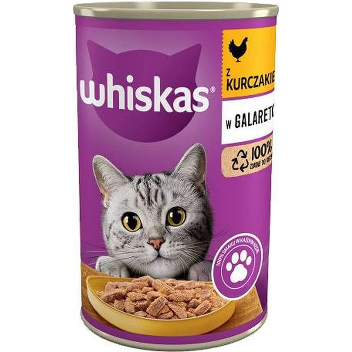COMIDA PARA GATO WHISKAS CHICKEN IN JELLY 400 G