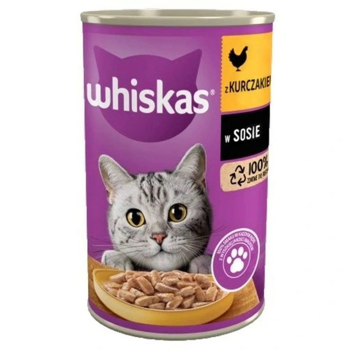 COMIDA PARA GATO WHISKAS IN SAUCE POLLO 400 G