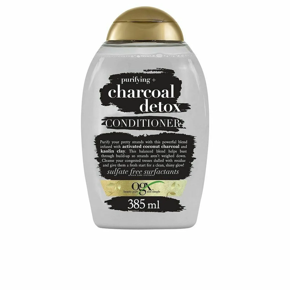 ACONDICIONADOR OGX CHARCOAL DETOX EXFOLIANTE PURIFICANTE CARBÓN ACTIVO 385 ML