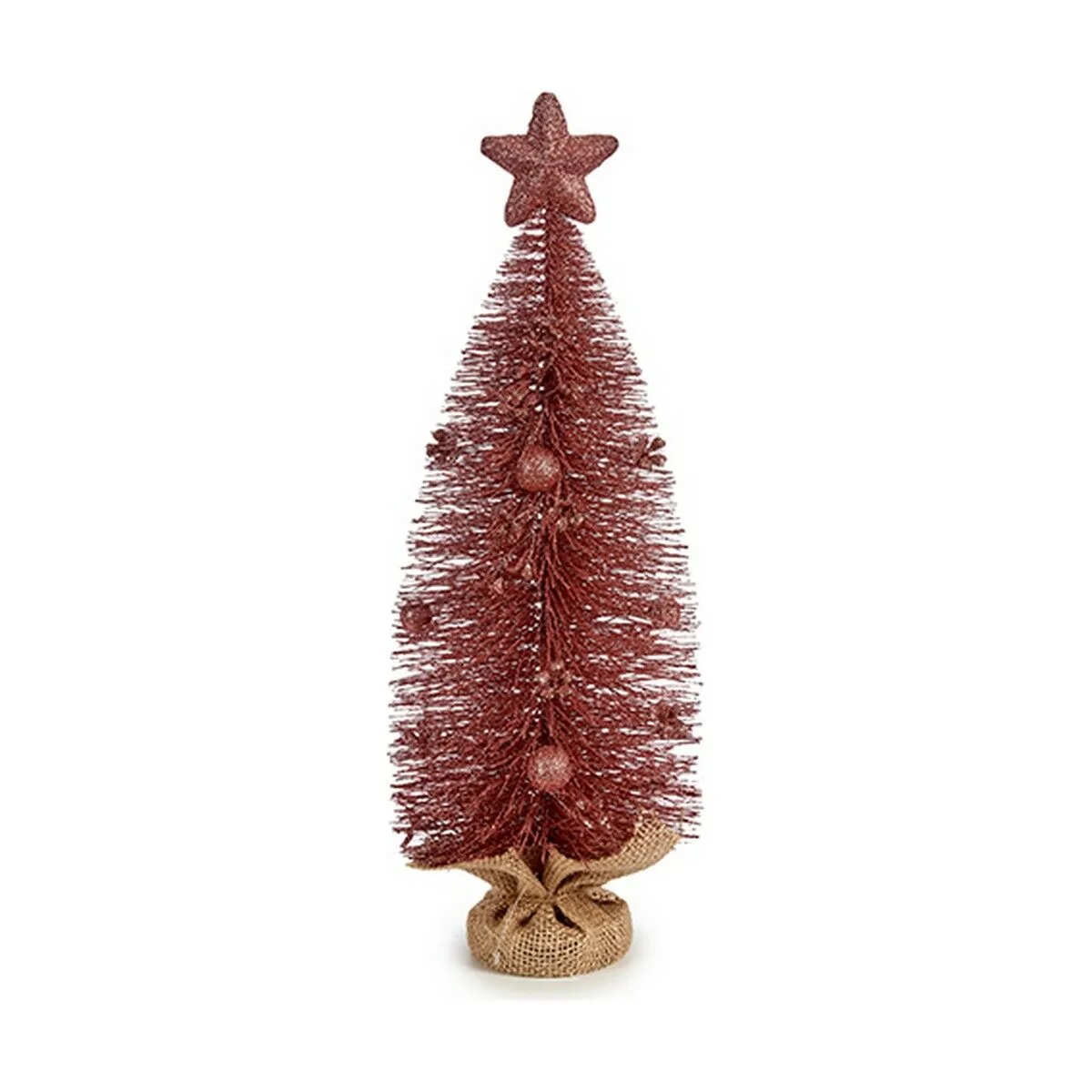 ÁRBOL DE NAVIDAD CON ESTRELLA KRIST+ FG20-19WS072 ROSA 13 X 41 X 13 CM