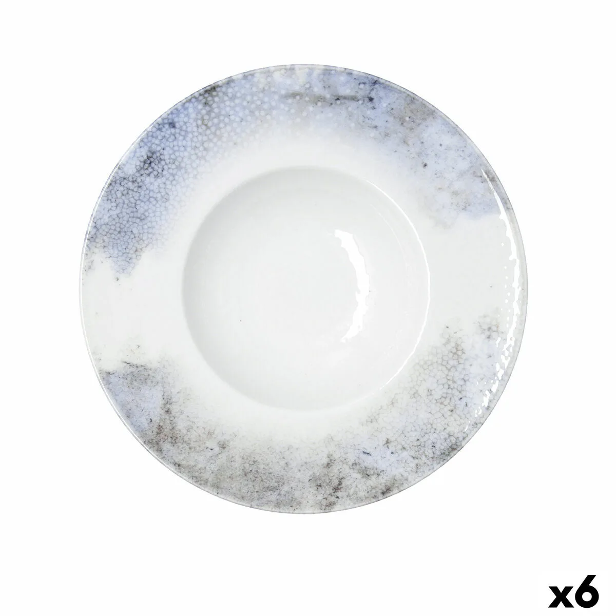 PLATO PARA PASTA BIDASOA POLARIS HYDROZERO BEIGE CERÁMICA Ø 26 CM RISOTTO (6 UNIDADES)