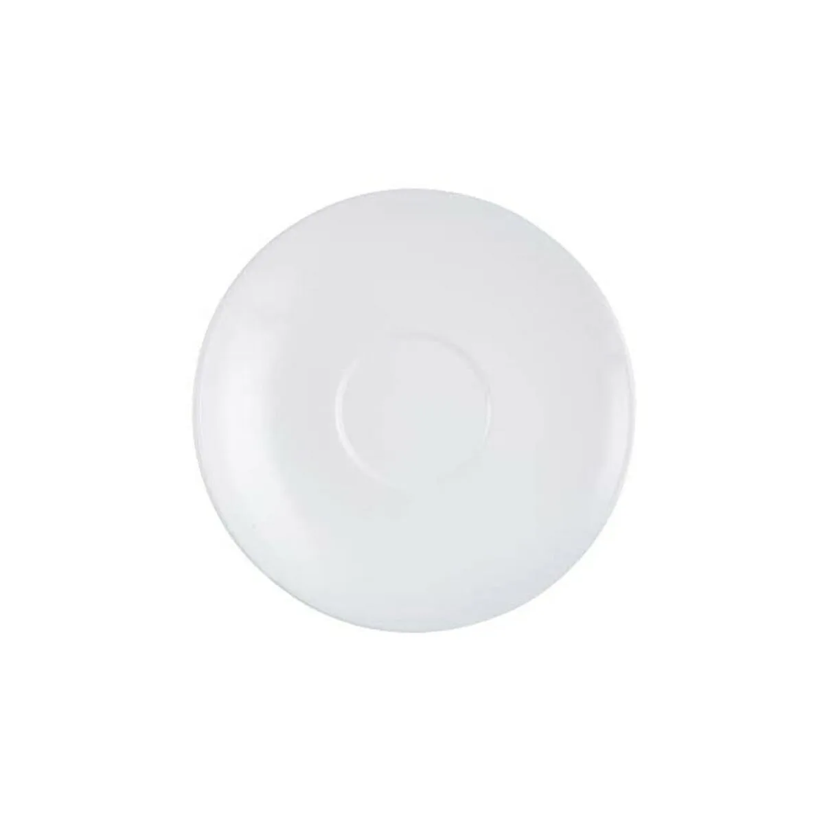 PLATO ARCOROC RESTAURANT CAFÉ BLANCO VIDRIO 6 PIEZAS