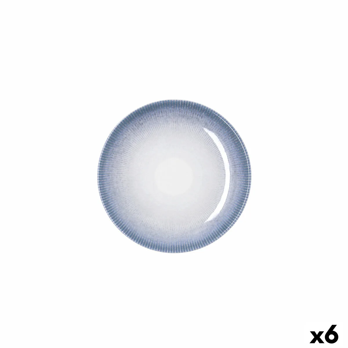 PLATO BIDASOA LEA HYDROZERO BLANCO CERÁMICA Ø 15 CM PAN (6 UNIDADES)