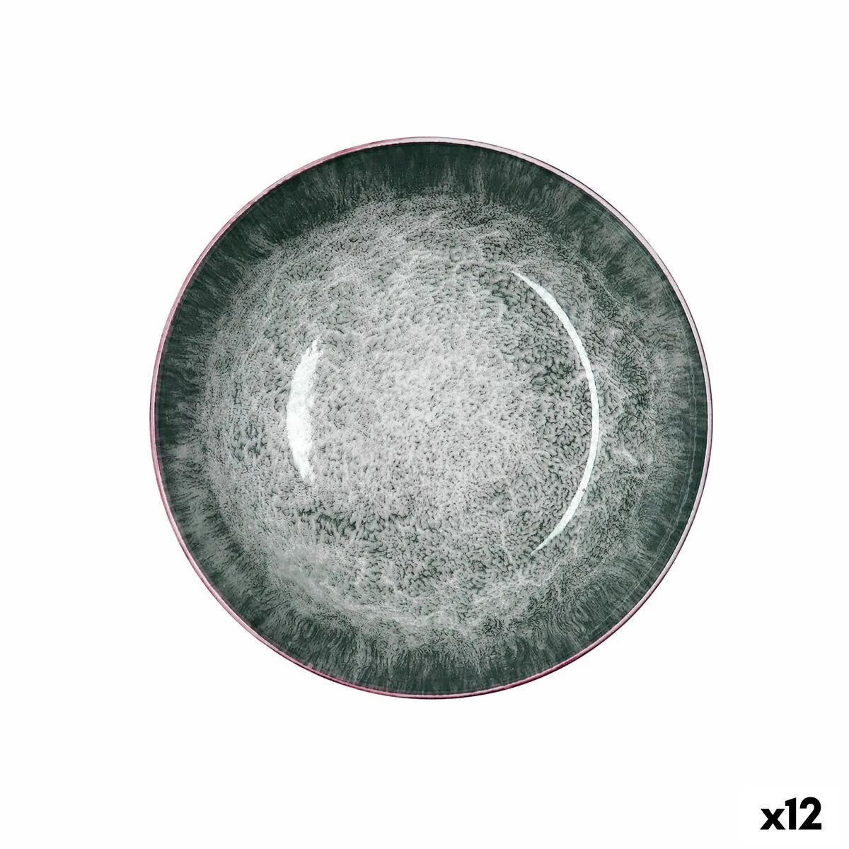 PLATO HONDO BIDASOA STELA BLANCO CERÁMICA Ø 20 CM (12 UNIDADES)