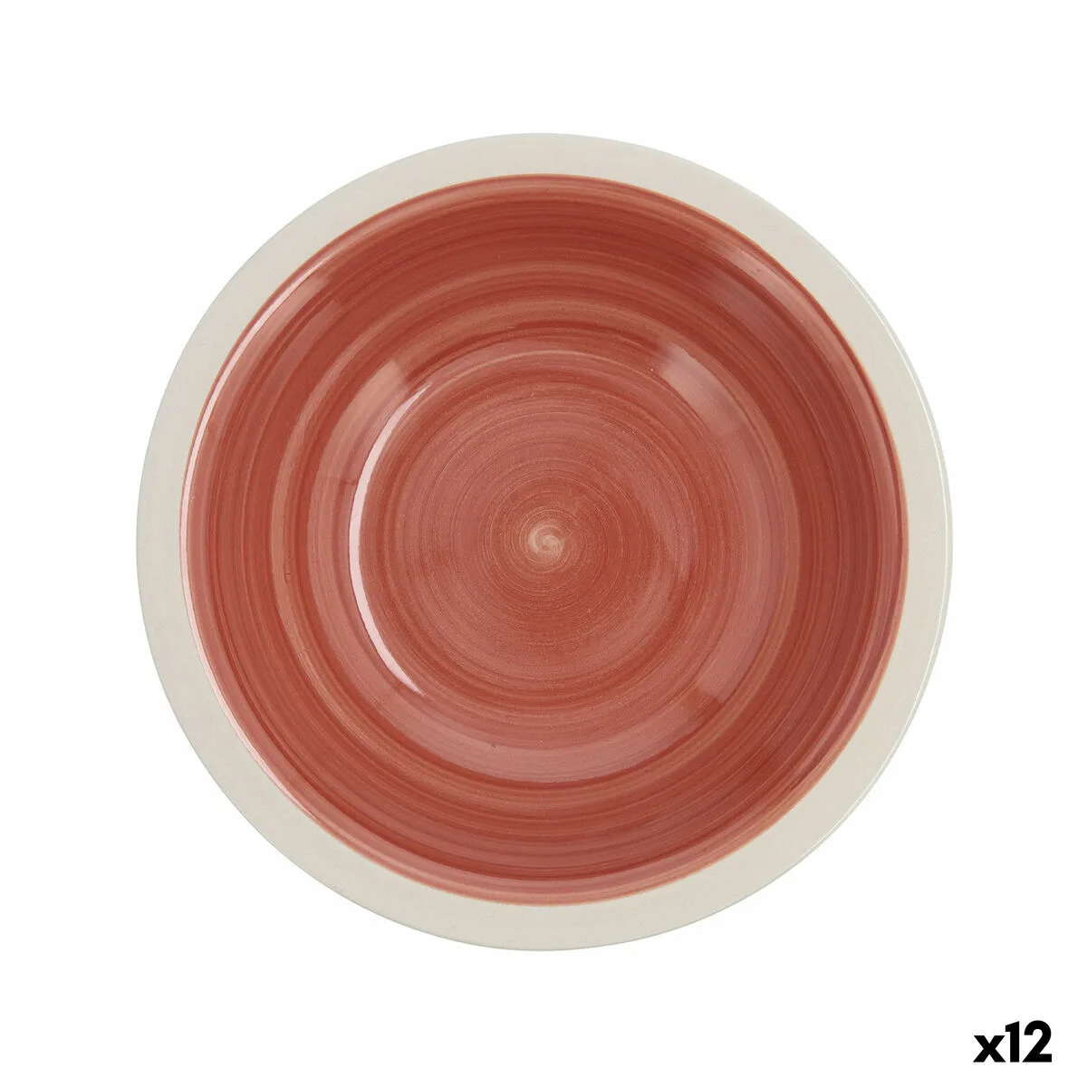 PLATO HONDO QUID CALYPSO TERRACOTA CERÁMICA Ø 21,5 CM (12 UNIDADES)