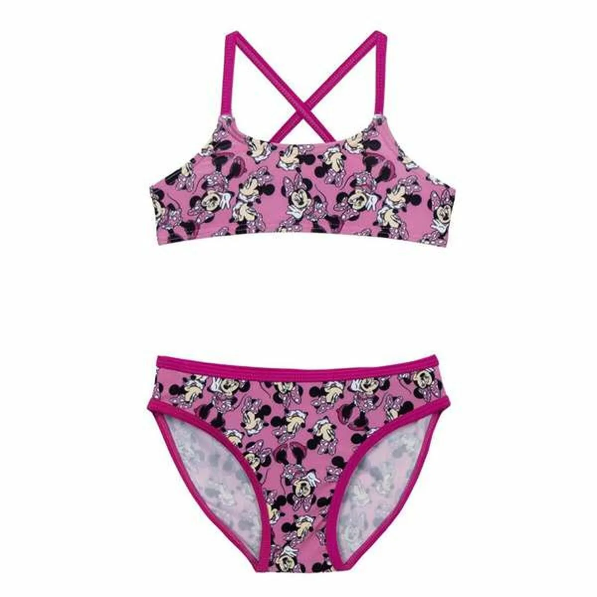 BIKINI-BRAGA PARA NIÑAS MINNIE MOUSE ROSA