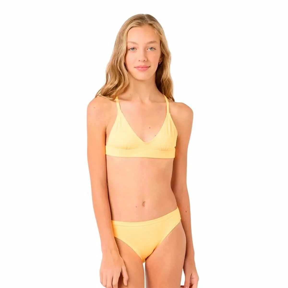 BIKINI-BRAGA PARA NIÑAS RIP CURL PEACHY  AMARILLO