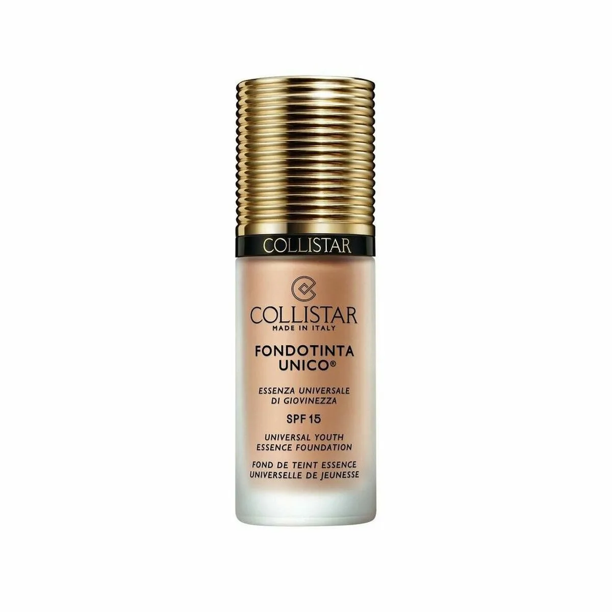 BASE DE MAQUILLAJE FLUIDA COLLISTAR UNICO Nº 3G GOLDEN BEIGE SPF 15 30 ML