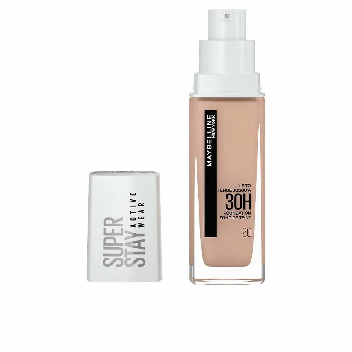 BASE DE MAQUILLAJE FLUIDA MAYBELLINE SUPERSTAY ACTIVEWEAR 30 H FOUNDATION Nº20 CAMEO (30 ML)