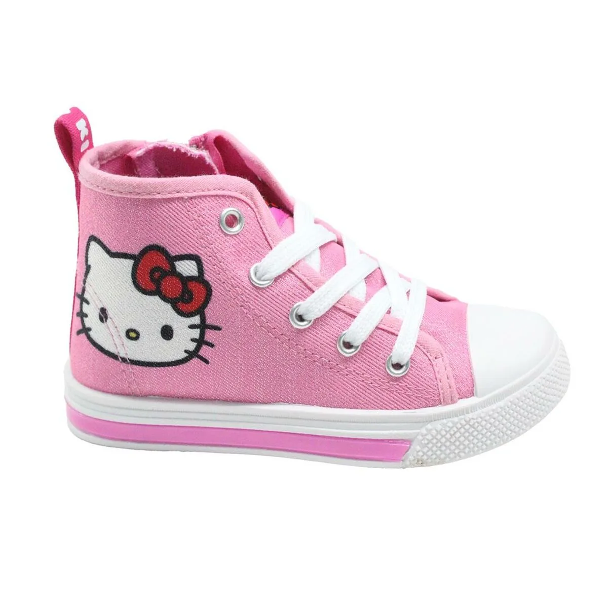ZAPATILLAS CASUAL CON LED HELLO KITTY ROSA