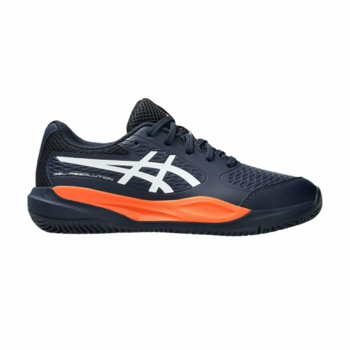ZAPATILLAS DE TENIS PARA MUJER ASICS GEL-RESOLUTION X GS CLAY NEGRO AZUL OSCURO