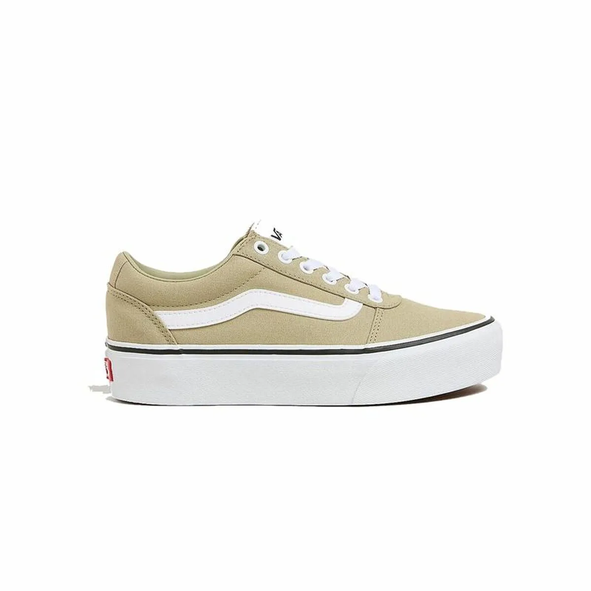 ZAPATILLAS CASUAL DE MUJER VANS WARD PLATFORM CNVS ELM BEIGE MARRÓN CLARO