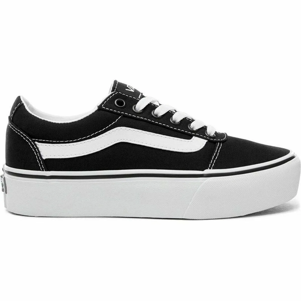 ZAPATILLAS CASUAL DE MUJER VANS WARD PLATFORM NEGRO