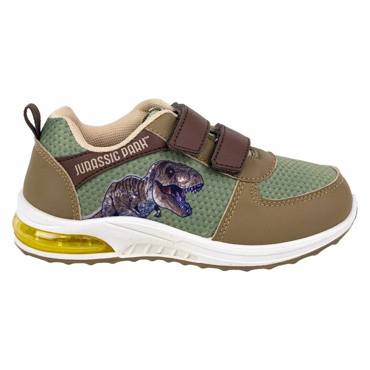 ZAPATILLAS DEPORTIVAS CON LED JURASSIC PARK VELCRO VERDE