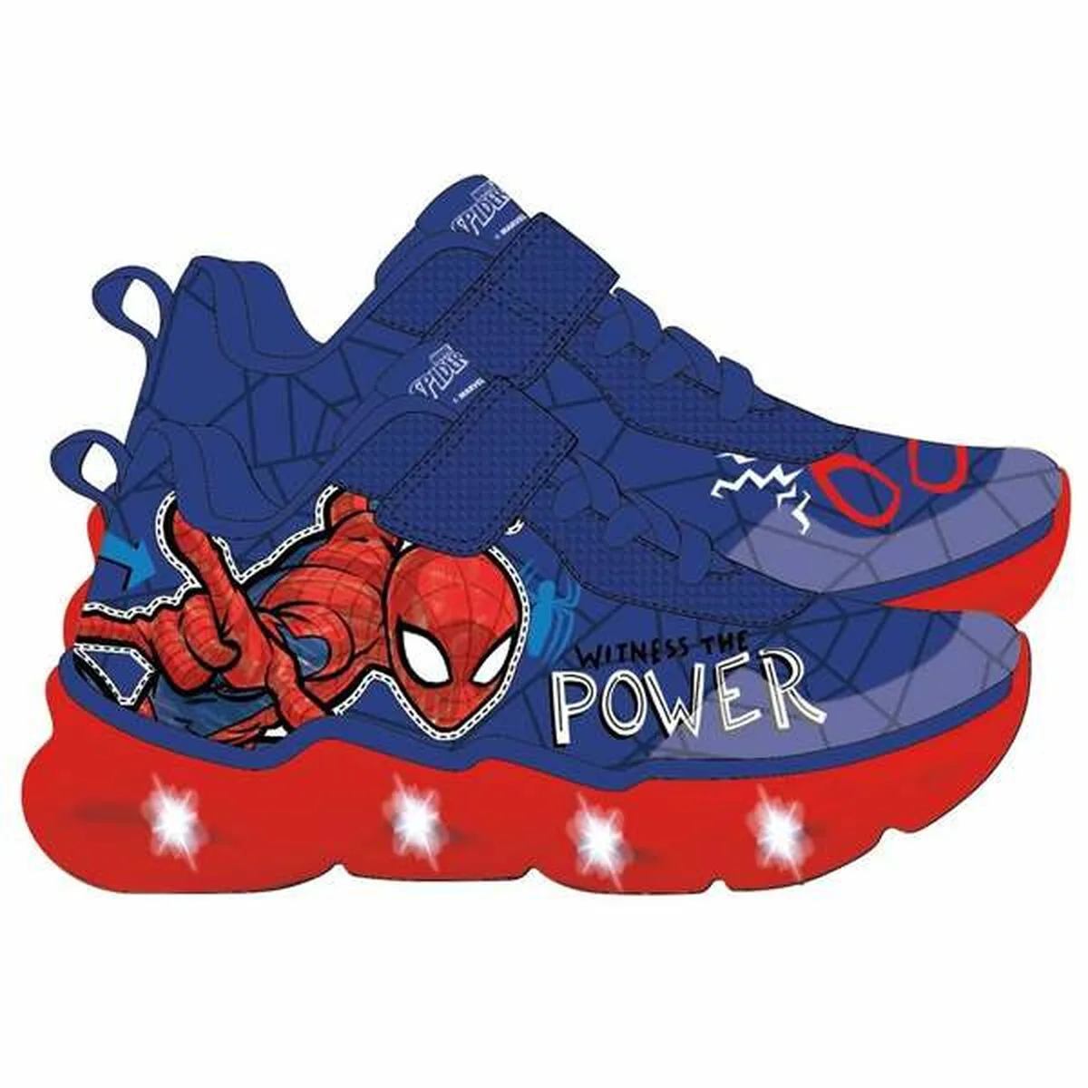 ZAPATILLAS DEPORTIVAS CON LED SPIDER-MAN
