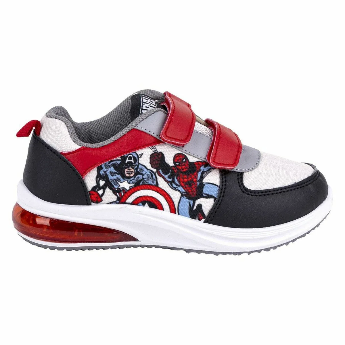 ZAPATILLAS DEPORTIVAS INFANTILES THE AVENGERS NEGRO