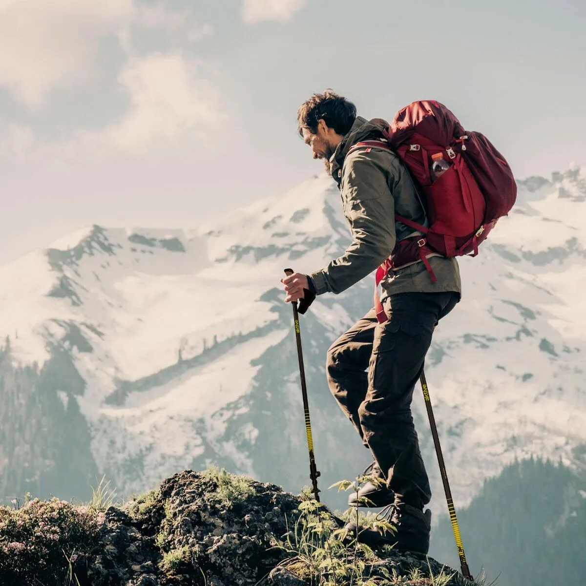 BASTÓN TREKKING AKTIVE 4,5 X 135 X 3 CM (2 UNIDADES)