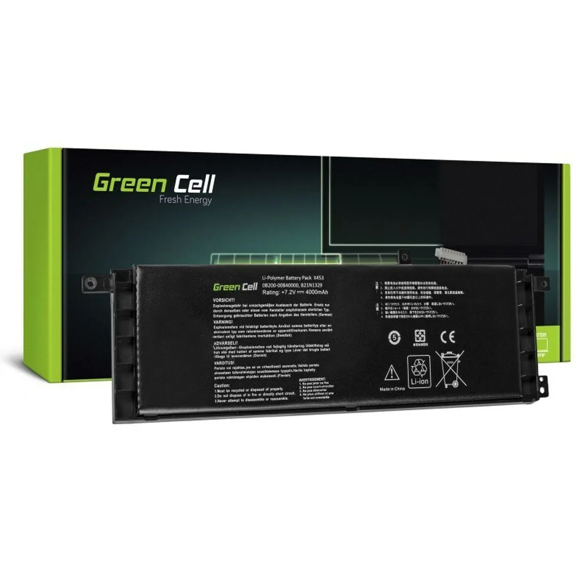 BATERÍA PARA PORTÁTIL GREEN CELL AS80 NEGRO 4400 MAH