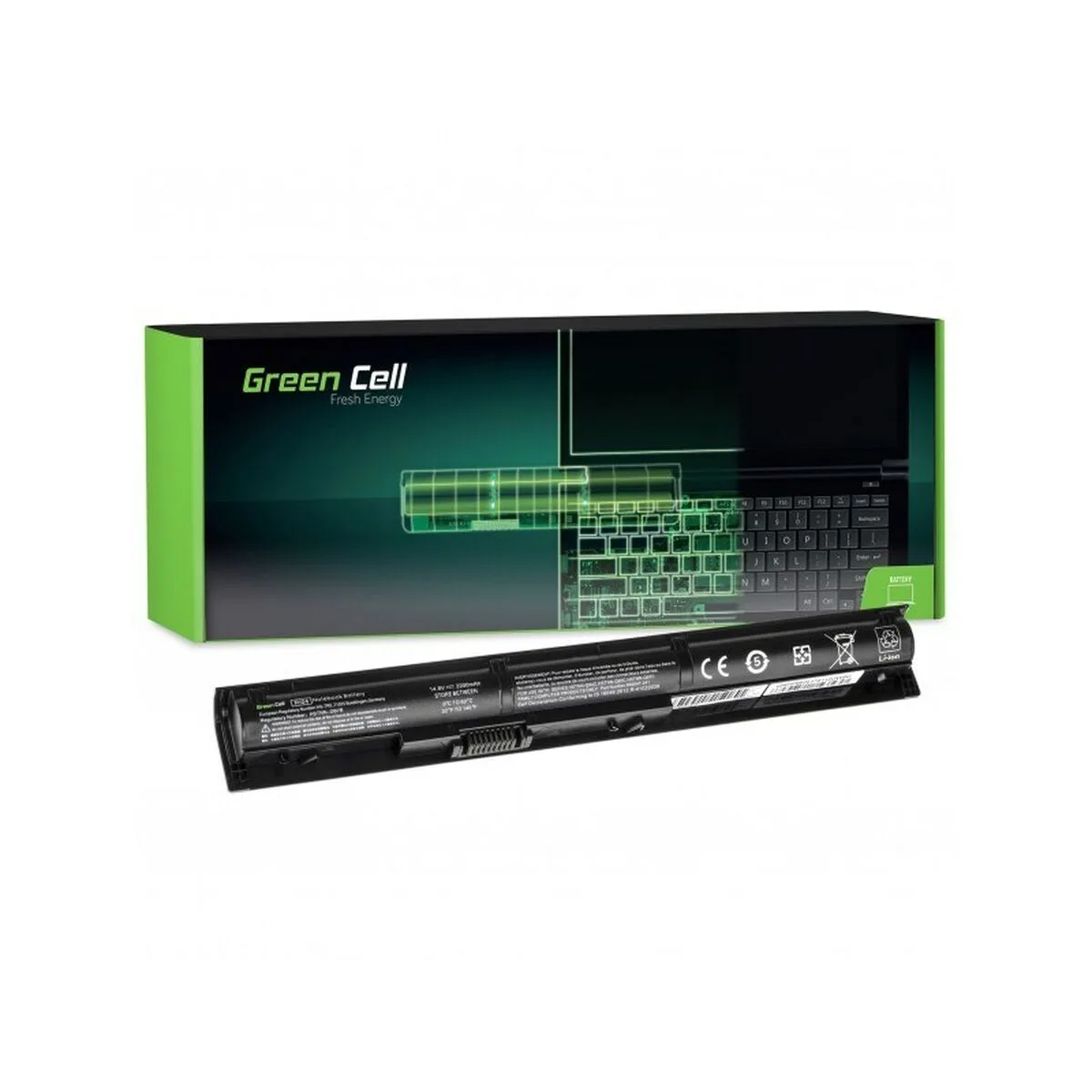 BATERÍA PARA PORTÁTIL GREEN CELL HP96 NEGRO 2200 MAH