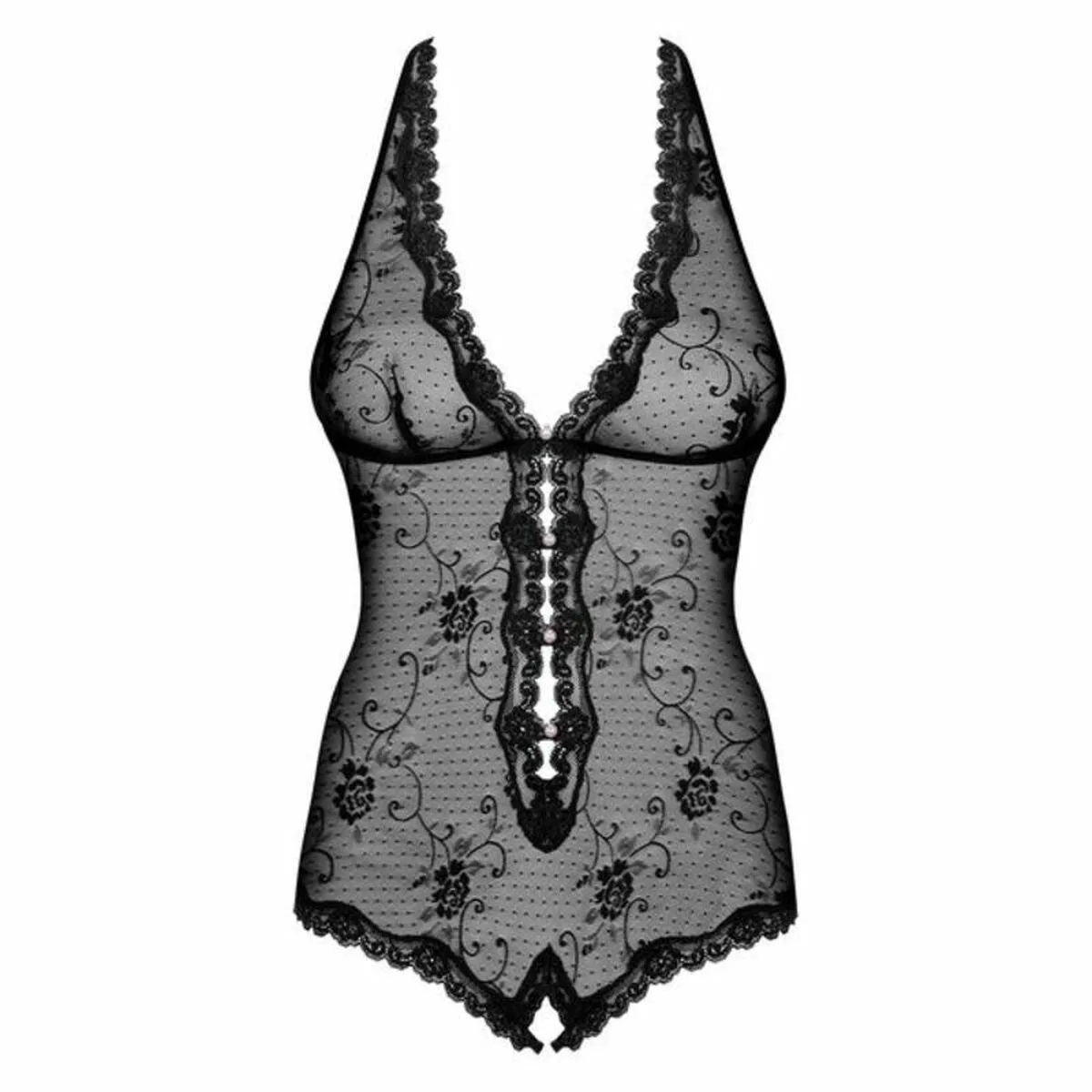 BODY OBSESSIVE FIORENTA TEDDY NEGRO S/M