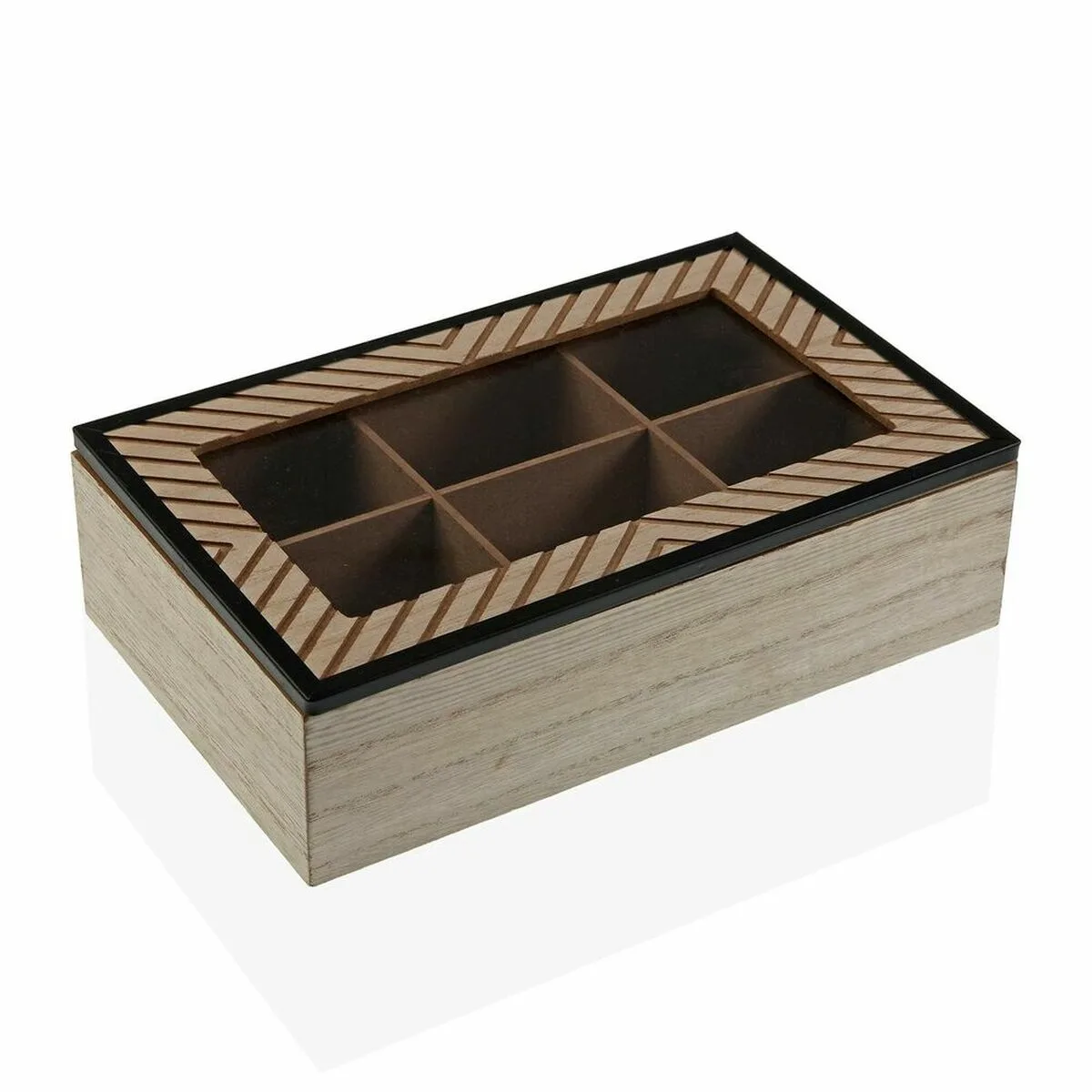 CAJA DECORATIVA VERSA COHEN MADERA METAL MADERA MDF MINIMALISTA