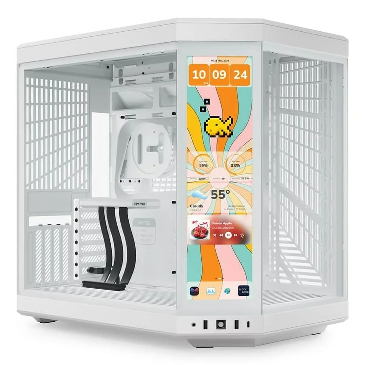 CAJA SEMITORRE ATX HYTE CS-HYTE-Y70TTI-WW BLANCO