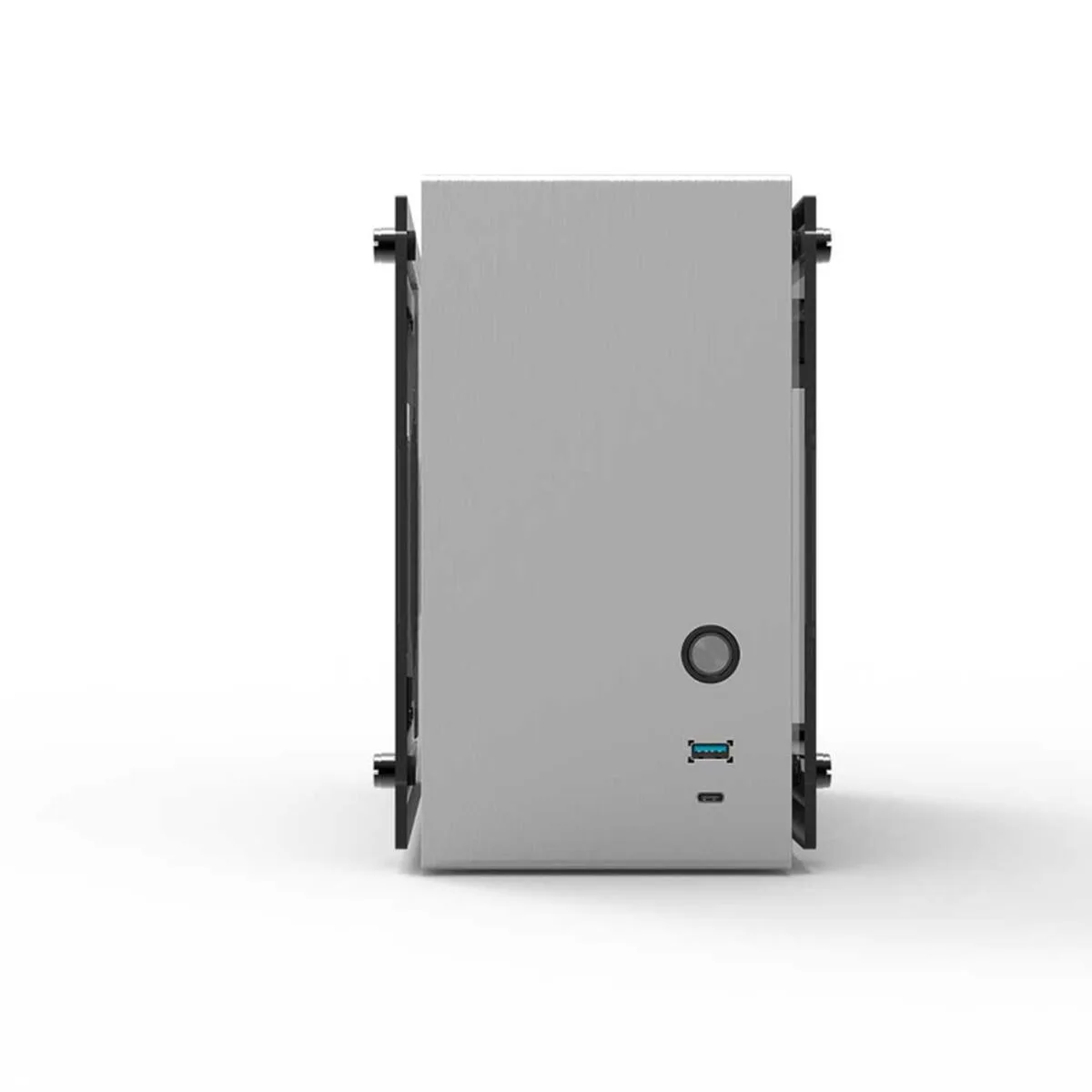 CAJA SEMITORRE ATX ZALMAN M2 MINI-SILVER NEGRO PLATEADO