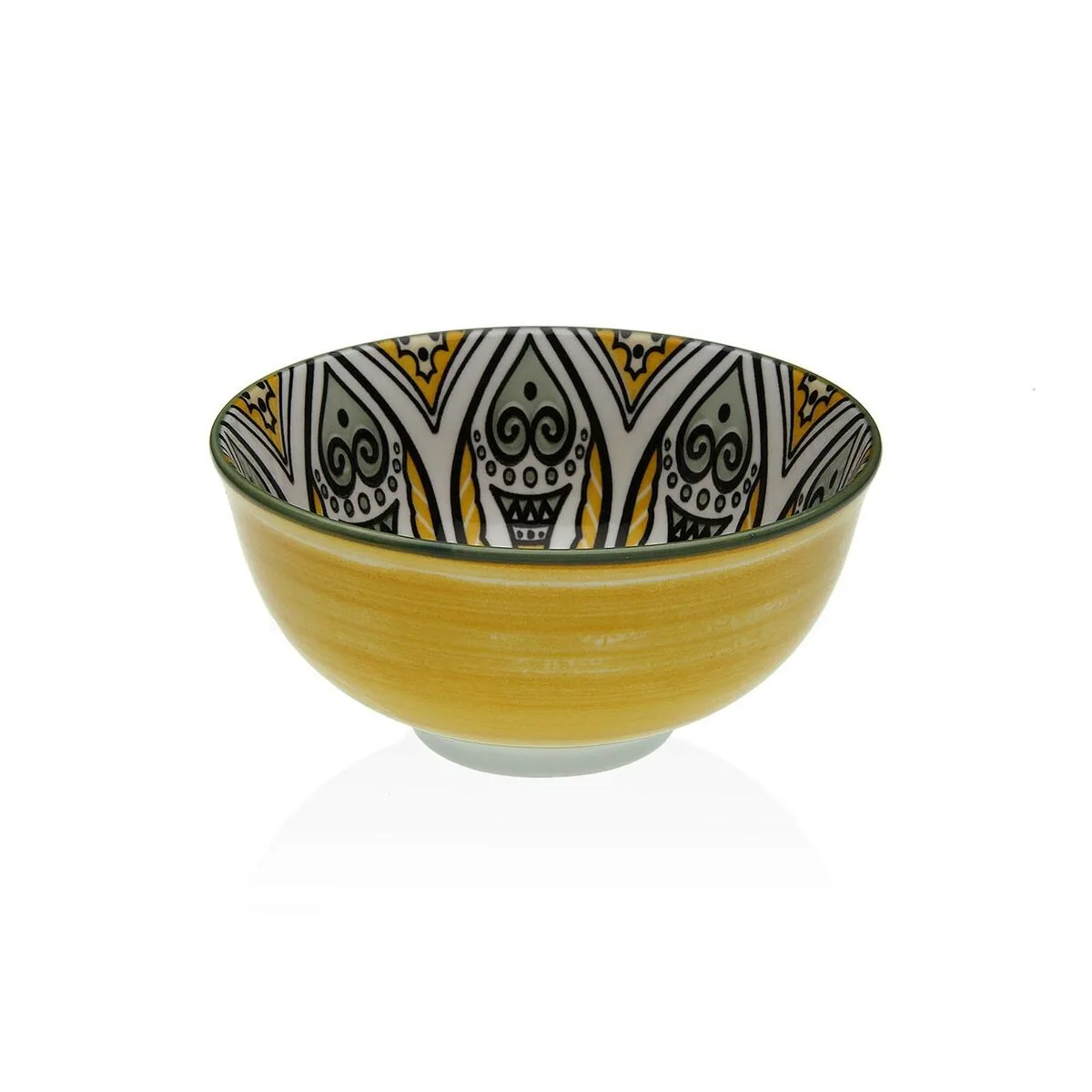 BOL PARA APERITIVOS VERSA AMARILLO CERÁMICA PORCELANA 11,5 X 6 X 11,5 XM