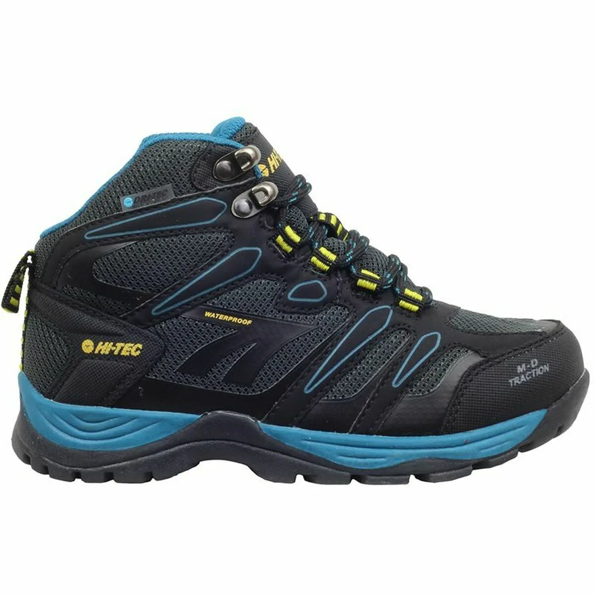 BOTAS DE MONTAÑA INFANTILES HI-TEC MUFLON MID WP AZUL GRIS