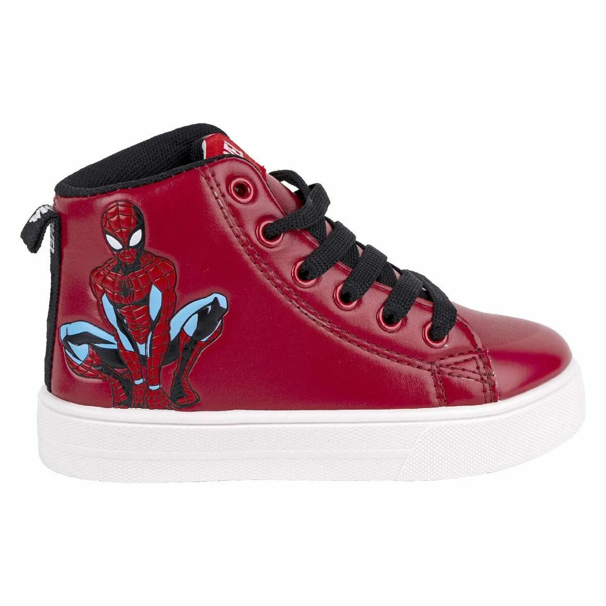 BOTAS CASUAL INFANTILES SPIDER-MAN ROJO