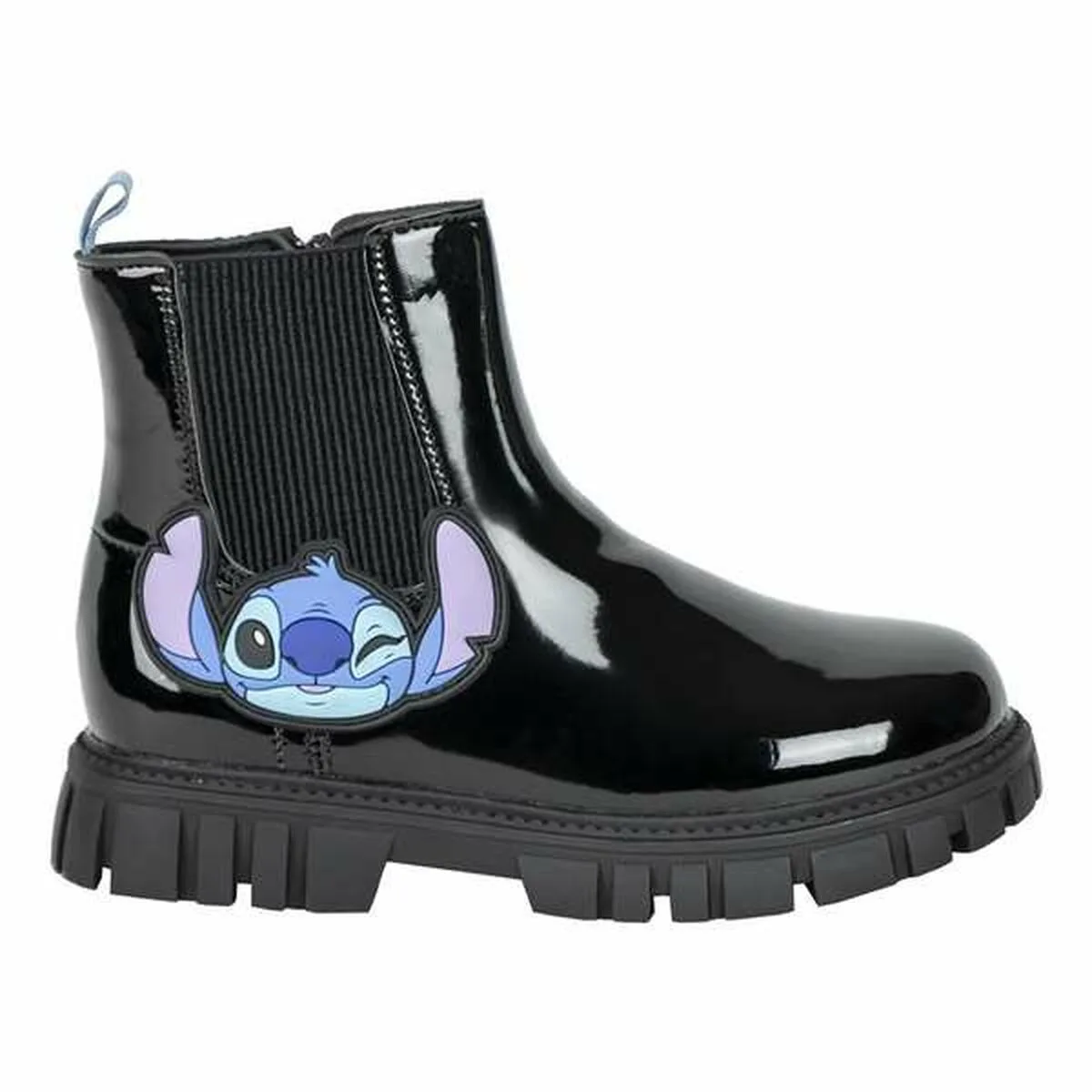 BOTAS CASUAL INFANTILES STITCH NEGRO