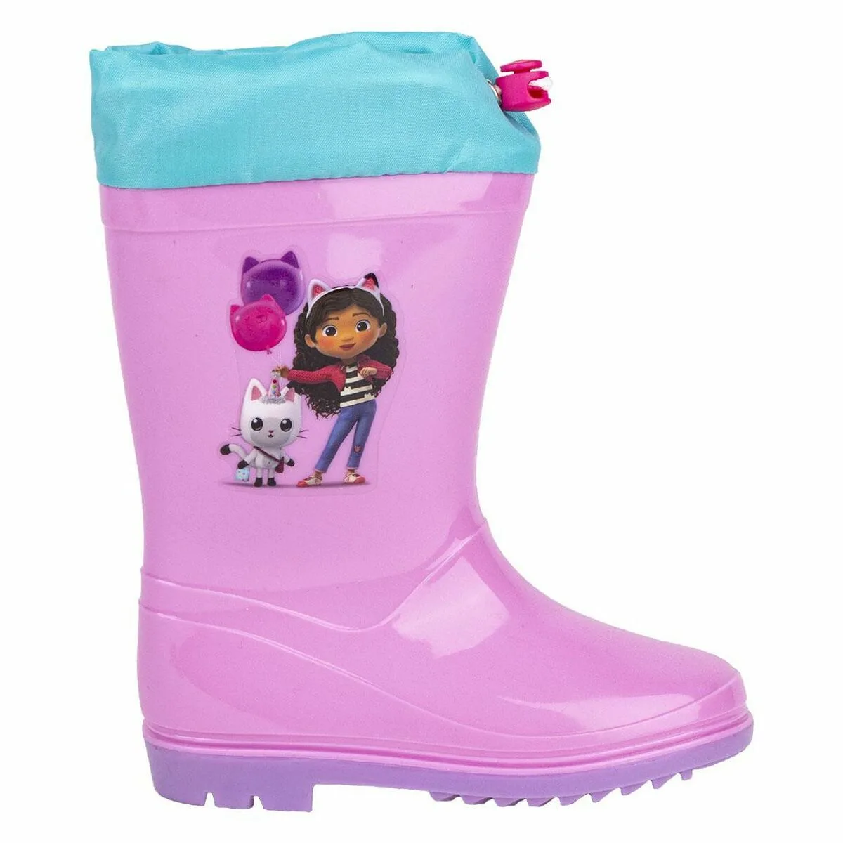 BOTAS DE AGUA INFANTILES GABBY'S DOLLHOUSE ROSA