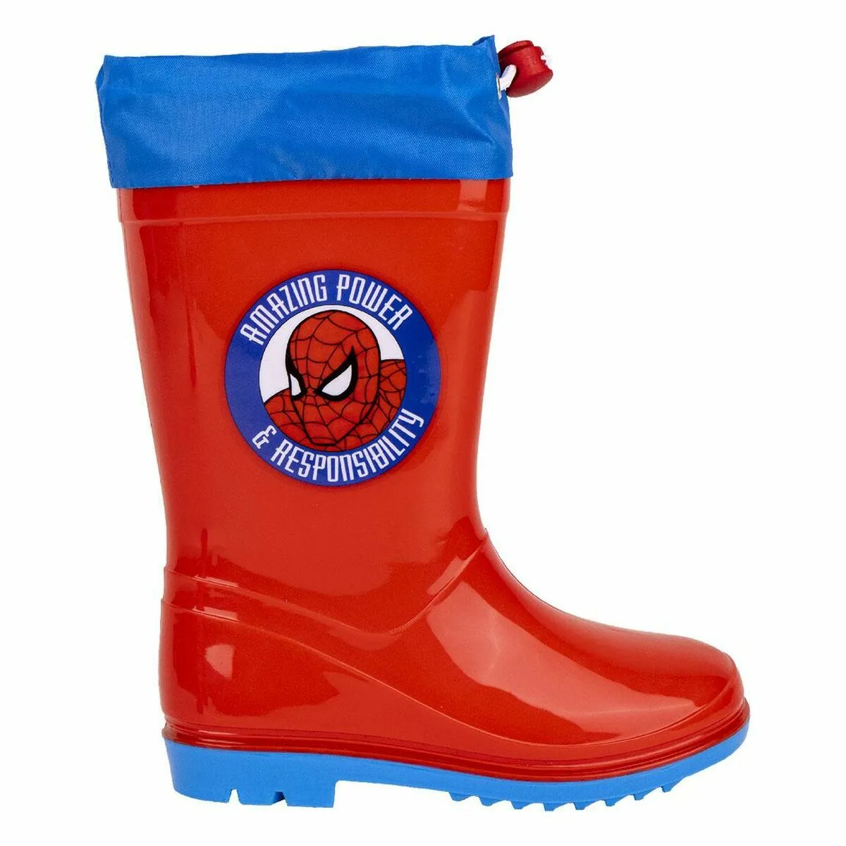 BOTAS DE AGUA INFANTILES SPIDER-MAN ROJO