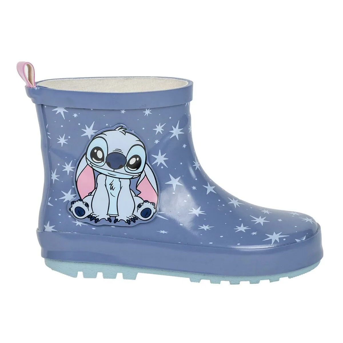 BOTAS DE AGUA INFANTILES STITCH AZUL
