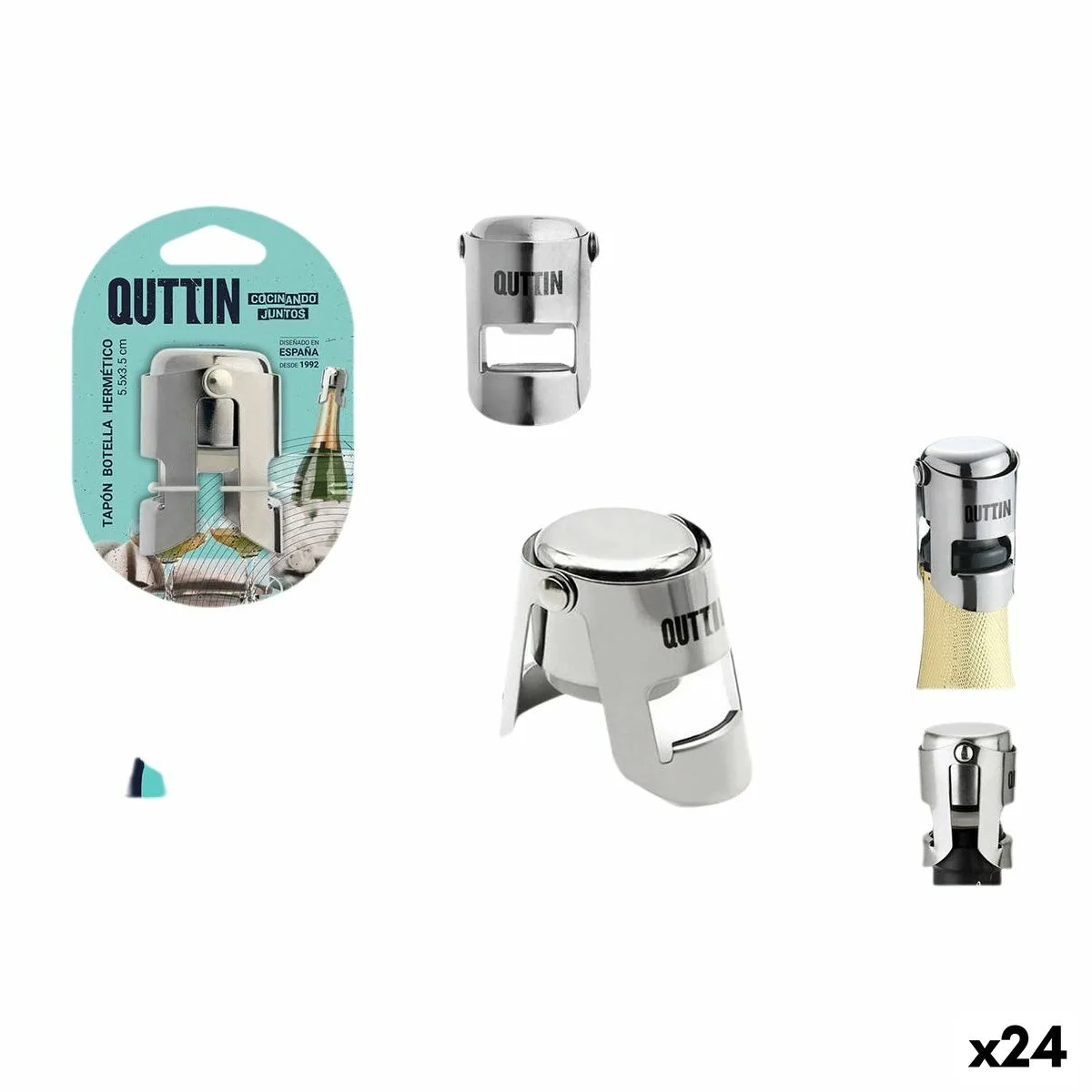 TAPÓN HERMÉTICO PARA BOTELLA QUTTIN (24 UNIDADES)