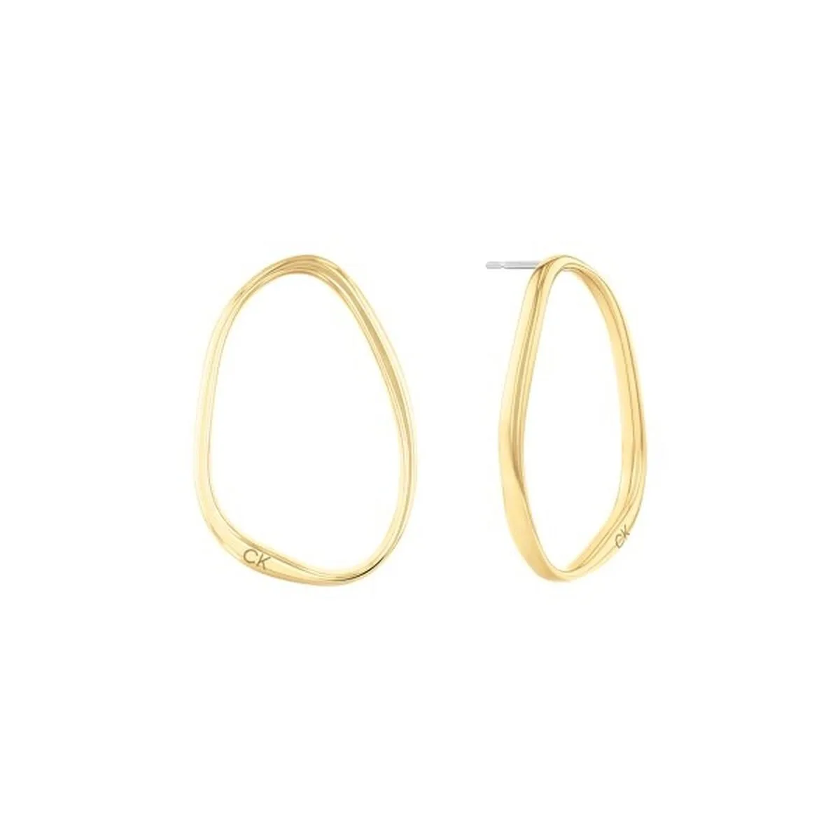 PENDIENTES MUJER CALVIN KLEIN SCULPTURAL ACERO INOXIDABLE DORADO