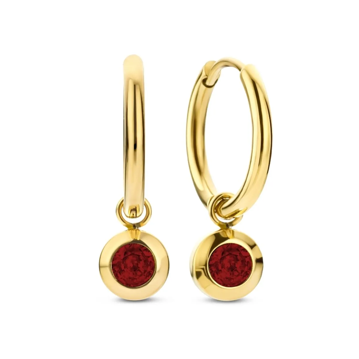 PENDIENTES MUJER CO88 COLLECTION 8CE-70484 DORADO ROJO