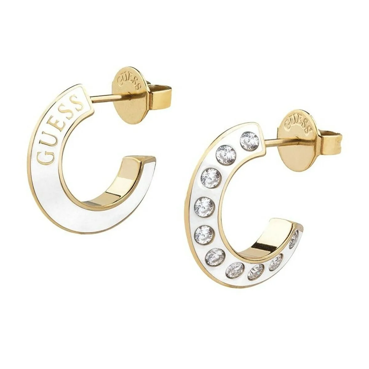 PENDIENTES MUJER GUESS JUBE01498JWYGT-U ACERO INOXIDABLE