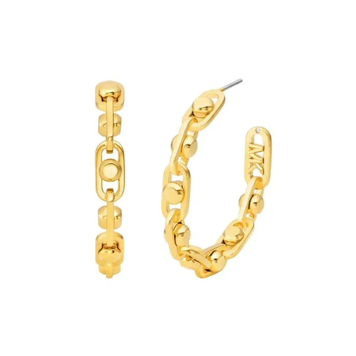 PENDIENTES MUJER MICHAEL KORS ASTOR LINK ACERO INOXIDABLE DORADO